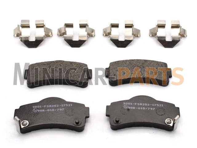 Kit Plaquettes de frein avant Aixam / Chatenet / JDM / Bellier
