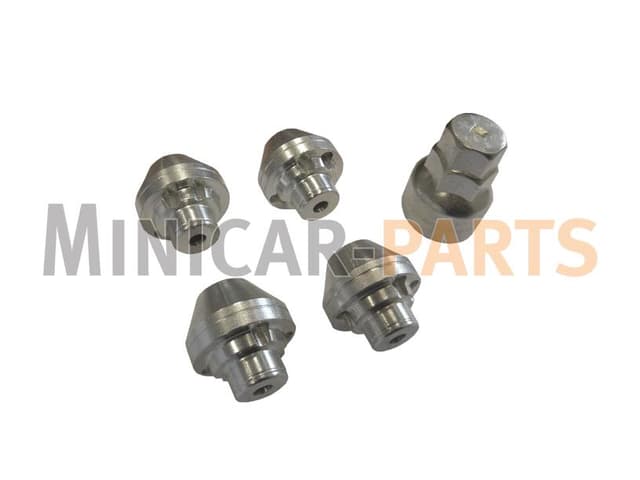 Jeu de boulons de roue antivol Aixam M10x1.25