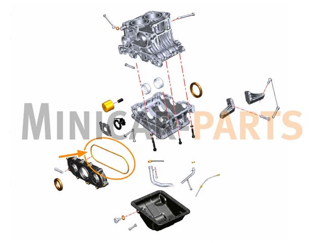 Joint de carter de distribution Lombardini 442 / 480 / 492 DCI