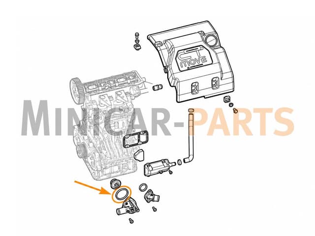 Joint de thermostat Lombardini 442 / 480 / 492 DCI